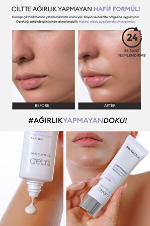 Ter ve Suya dayanıklı , Ciltte Ağırlık Yapmayan Güneş Kremi Cre'ars Profactor Waterproof Sunscreen