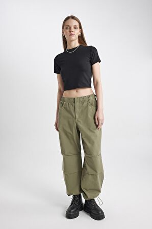 DeFacto Coool Fitted Bisiklet Yaka Basic Düz Kısa Kollu Tişört Z8790AZ24SMBK81