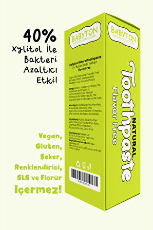 Doğal Aromasız Diş Macunu Florürsüz 50 gr