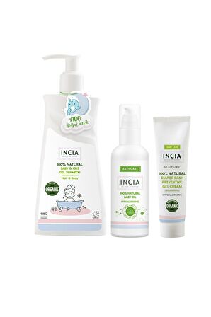 INCIA %100 Doğal Bebek Günlük Çözüm Seti
