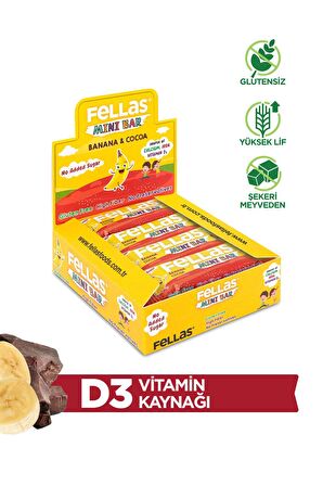 Mini Meyve Bar Muzlu Ve Kakaolu 28 gr X 12 Adet