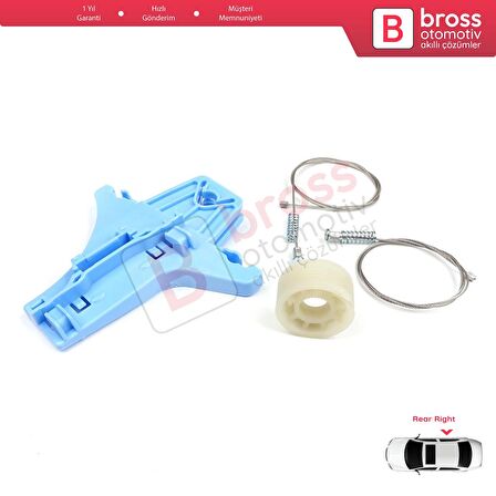 VW Jetta MK6 A6 IV 2010-2018 5C6 5C6839462 İçin Elektrikli Arka Sağ Cam Kriko Tamir Seti