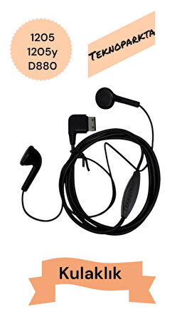 Samsung UYUMLU Tuşlu Asker Telefon Kulaklık D880 1205 1205y Kulaklık Uyumlu Kulaklık