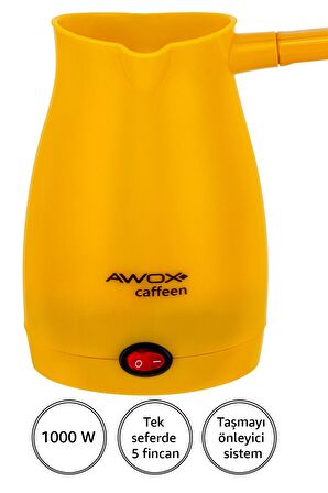 Awox Caffeen Türk Kahvesi Makinesi Elektrikli Cezve Sarı
