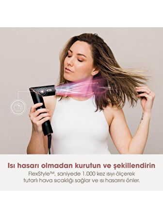 Shark FlexStyle 5-in-1 Saç Kurutma & Şekillendirme Sistemi – Black/Rose Gold