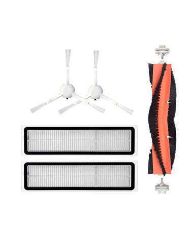 Dreame D9 Uyumlu Yedek Mopsuz Fırça Hepa Filtre Seti-5 Parça