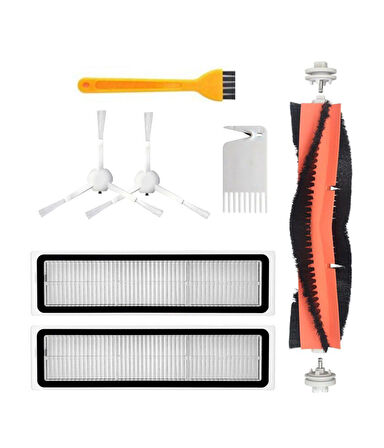 Dreame D9 Uyumlu Yedek Mopsuz Fırça Hepa Filtre Seti-7 Parça