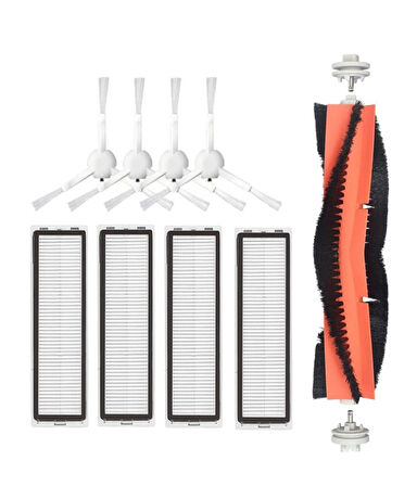 Dreame D9 Uyumlu Yedek Mopsuz Fırça Hepa Filtre Mop Seti-9 Parça