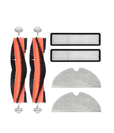 Dreame D9 Uyumlu Yedek Fırça Hepa Filtre Mop Seti-6 Parça