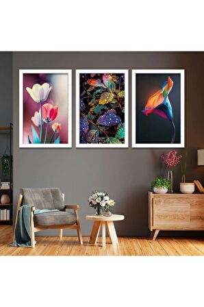 Siyah Ahşap Çerçeveli Biyoloji Kimya Tablo