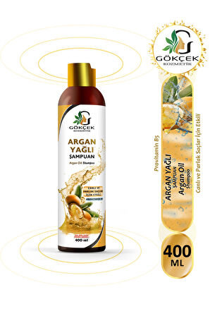 Gökçek Şifa Yıpranmış Saçlar İçin Onarıcı Argan Yağlı Şampuan 400 ml