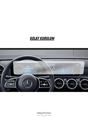 Mercedes GLB 200 2021-2023 Navigasyon Bilgi Ekranı Ve Dijital Gösterge Nano Ekran Koruyucu