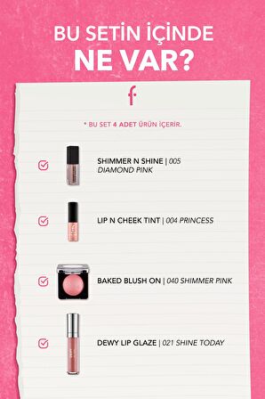 Flormar Suger Plum Fairy 4'lü Makyaj Seti