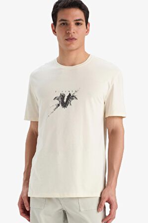 DeFacto %100 Pamuk Vikings Regular Fit Bisiklet Yaka Kısa Kollu Tişört E4764AX25SPER83