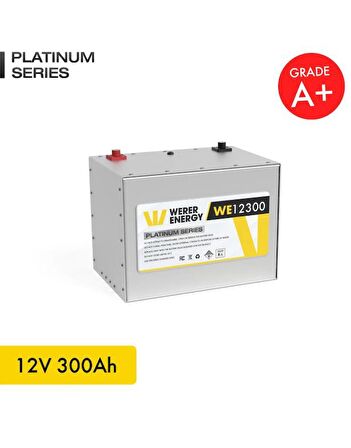 12V 300Ah LiFePO4 Platinum Series Bluetooth'lu Lityum Demir Fosfat Akü 