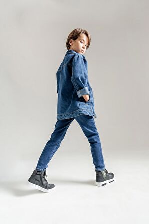 mnpc Erkek Çocuk Siyah Anatomik Sneaker Bot