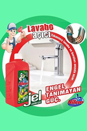 Nilem 1 lt Lavabo Açıcı Jel