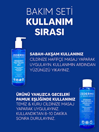 Bakım Seti:  Arındırıcı Yüz Yıkama Jeli + Gözenek Sıkılaştırıcı & Arındırıcı Tonik