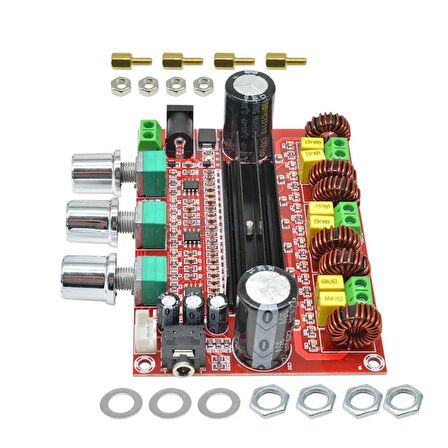 TPA3116 12V-24V 2*50W + Subwoofer 3 Kanallı Dijital Amplifikatör Modülü