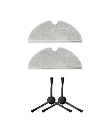 Dreame D9 Max Uyumlu Yedek Mop ve Yan Fırça-4 Parça