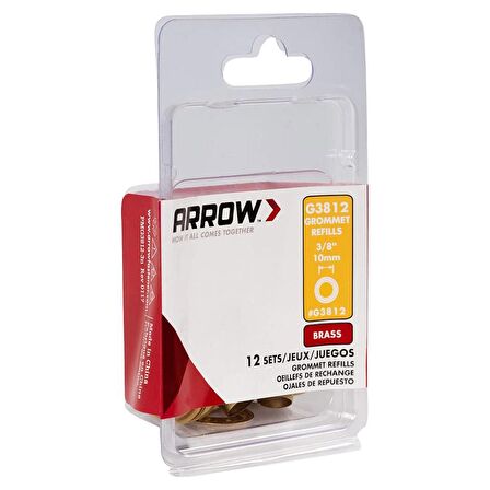 Arrow G3812 10mm Pirinç Kuşgözü Perçin