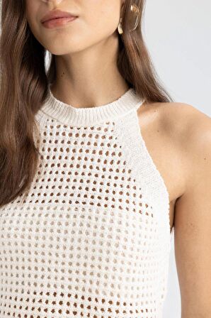 DeFacto Crop Halter Yaka Ajur Triko Atlet C4589AX24SMER105