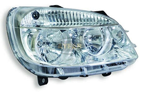 Fiat Doblo -SOL Far 2006-2010 | Elektrikli Motorlu | H7 + H1 | Şeffaf Cam | Ayfar 505303
