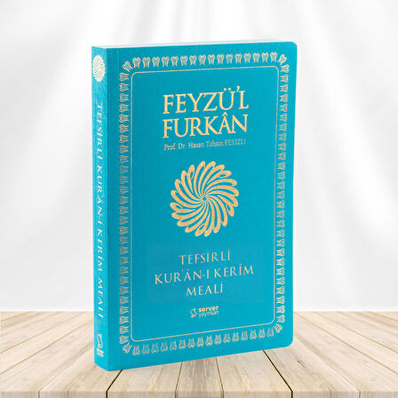 Feyzü'l Furkan Tefsirli Kur'an-ı Kerim Meali (Büyük Boy - Tefsirli Meal - İNCE CİLT) TURKUAZ