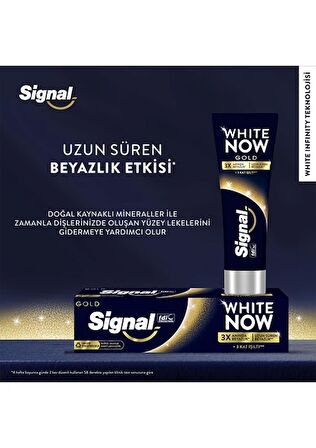 Signal White Now Gold Beyazlatıcı Florürlü Diş Macunu 75 ml