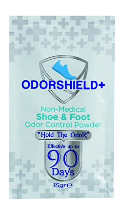 Odorshield+ 1 Adet Ayakkabı - Ayak Kokusu Giderici / Önleyici Toz 15gr. 90 Güne Kadar Etkili