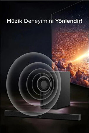 KTS-2035 Siyah 30 W USB Tf Aux Girişli Suwoofer Soundbar Ev Sinema Sistemi