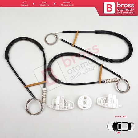 Citroen XSara Picasso N68 1999-2010 MPV 9221ET İçin Ön Sol Kapı Cam Kriko Tamir Seti