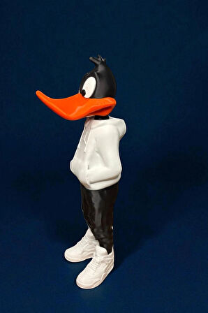 26 CM 3D baskı Daffy Duck figürü, Looney Tunes figür, çizgi film figürü