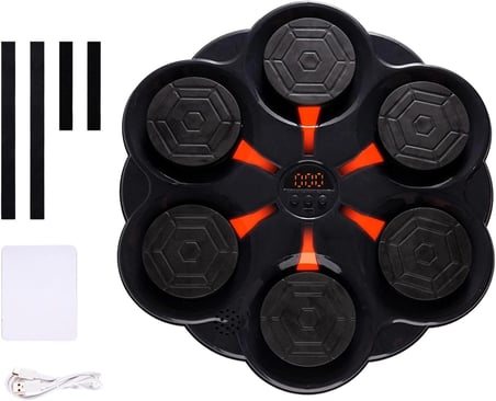 Duvar Boks Makinesi Müzikli Bluetooth Hoparlör Özellikli Led Işıklı Ritimli 9 Mod Seviye Ayarlı Box