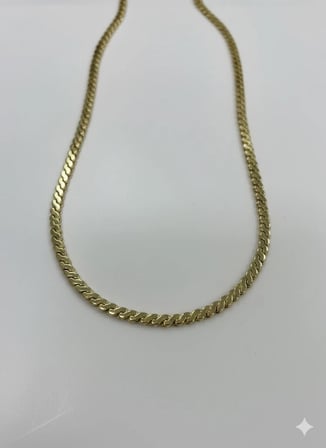 Kaplama Zincir Pirinç   Cm Kolye Zincir 60 Cm - Kl0253