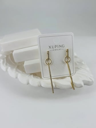 Zirkon Taşlı Pirinç Zirkon Küpe - Kp00363