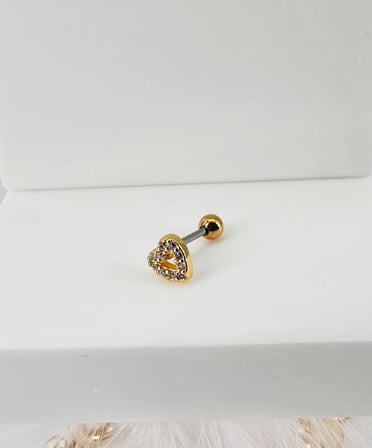 Zirkon Taşlı Uç Kısmı : Pirinç Kıkırdak Bar Uzunluğu : 6 Mm / Bar Kalınlığı 0.8 Mm / Top Boyu 3 Mm -
