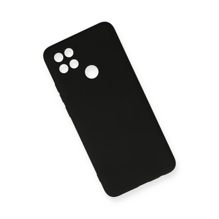 Oppo A15 Kılıf Nano İçi Kadife Silikon - Siyah