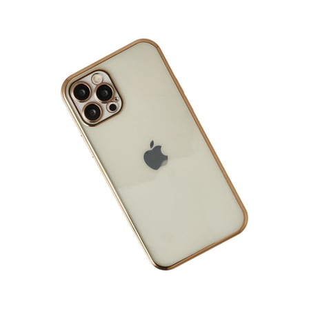 Apple İphone 12 Pro Kılıf Razer Lensli Silikon - Gold