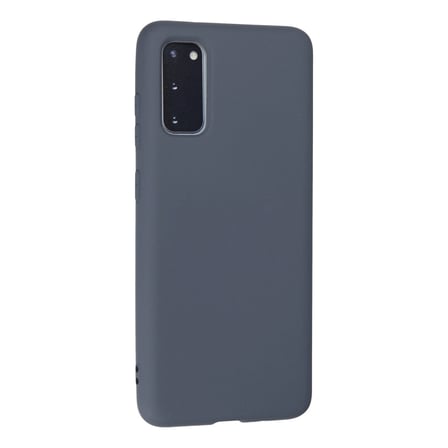 Samsung Galaxy S20 Kılıf Nano İçi Kadife Silikon - Gri