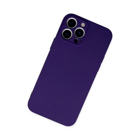 Apple İphone 13 Pro Kılıf Nano İçi Kadife Silikon - Mor