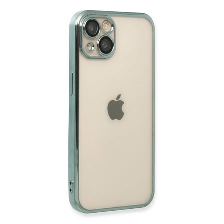 Apple İphone 13 Kılıf Razer Lensli Silikon - Yeşil