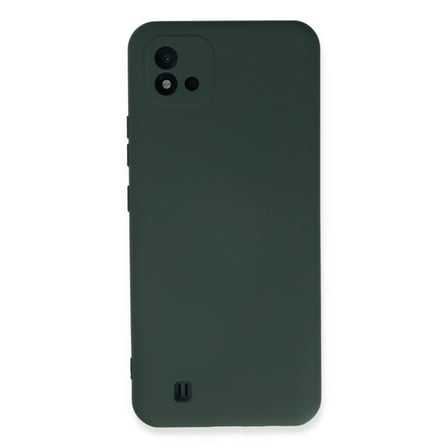 Realme C11 2021 Kılıf Nano İçi Kadife Silikon - Koyu Yeşil