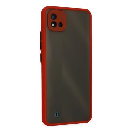 Realme C11 2021 Kılıf Montreal Silikon Kapak - Kırmızı