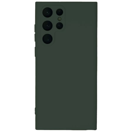 Samsung Galaxy S22 Ultra Kılıf Nano İçi Kadife Silikon - Koyu Yeşil