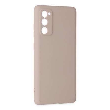 Samsung Galaxy S20 Fe Kılıf Nano İçi Kadife Silikon - Pudra