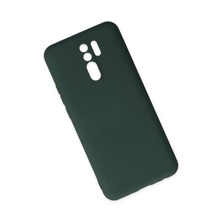 Xiaomi Redmi 9 Kılıf Nano İçi Kadife Silikon - Koyu Yeşil