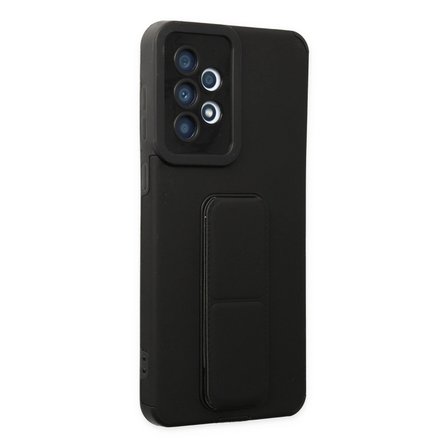 Samsung Galaxy A33 5g Kılıf Mega Standlı Silikon - Siyah