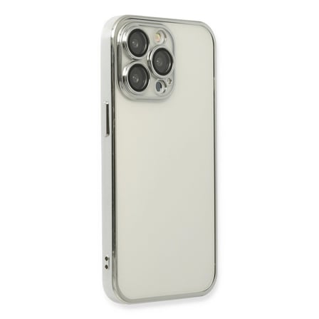 Apple İphone 14 Pro Kılıf Razer Lensli Silikon - Gümüş