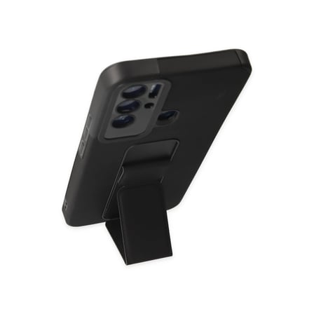 Tecno Pova Neo Kılıf Mega Standlı Silikon - Siyah